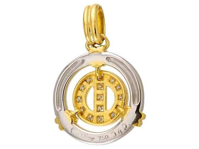 Pendente Christian Dior in oro 18K e diamanti - vista 4