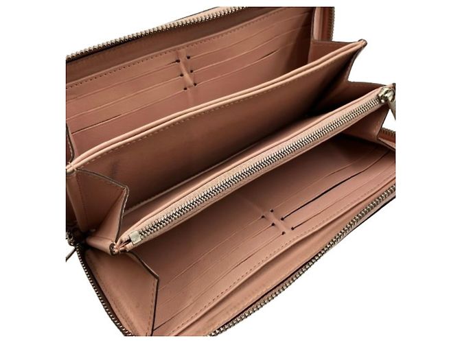 Louis Vuitton Zippy Wallet aus rosa Mahina-Leder - Ansicht 6