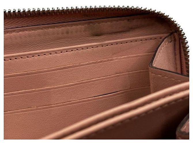 Louis Vuitton Zippy Wallet aus rosa Mahina-Leder - Ansicht 7