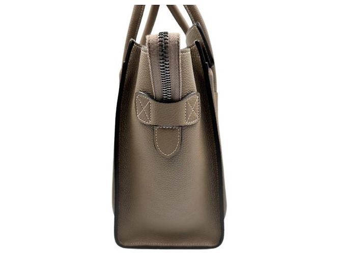 Céline Sac à main CELINE Micro Luggage Suri en Beige - vue 3