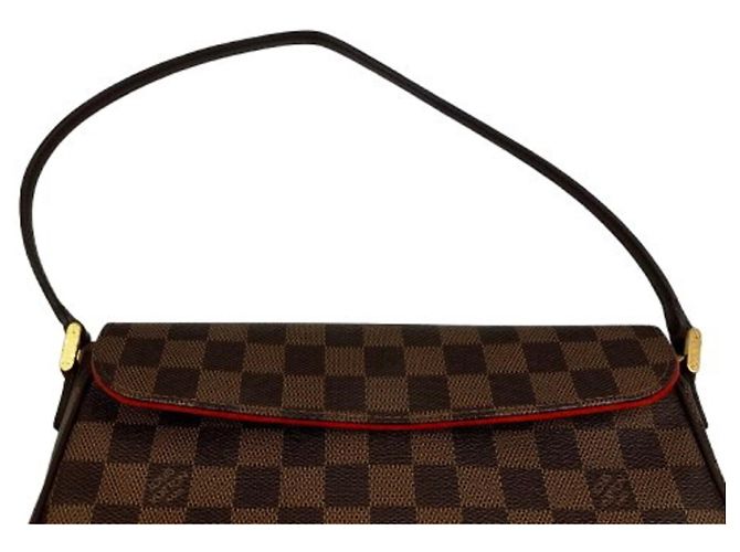 Borsa a tracolla Louis Vuitton Recoleta Damier Ebene - vista 8