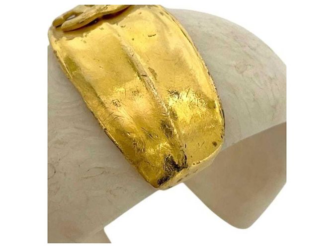 Bracelete Rígido Chanel Marfim e Dourado - vista 9