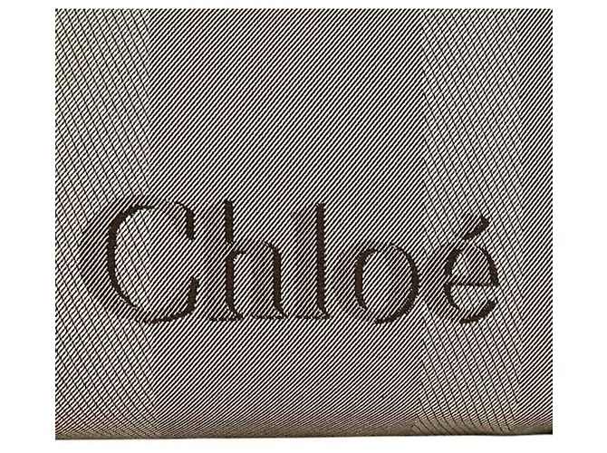 Chloé 2-Way Tote Bag Braun Leder und Canvas - Ansicht 4