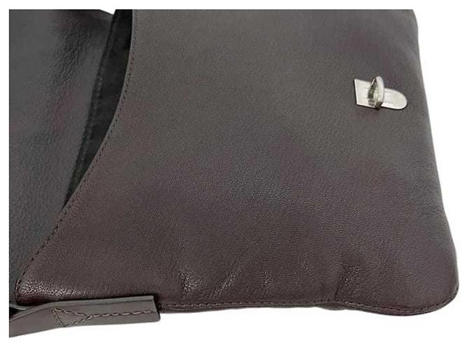 Borsa a tracolla in pelle marrone Salvatore Ferragamo - vista 10