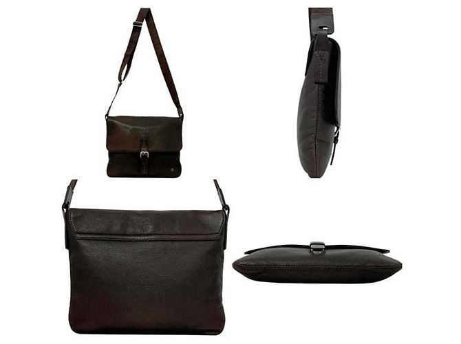 Borsa a tracolla in pelle marrone Salvatore Ferragamo - vista 2