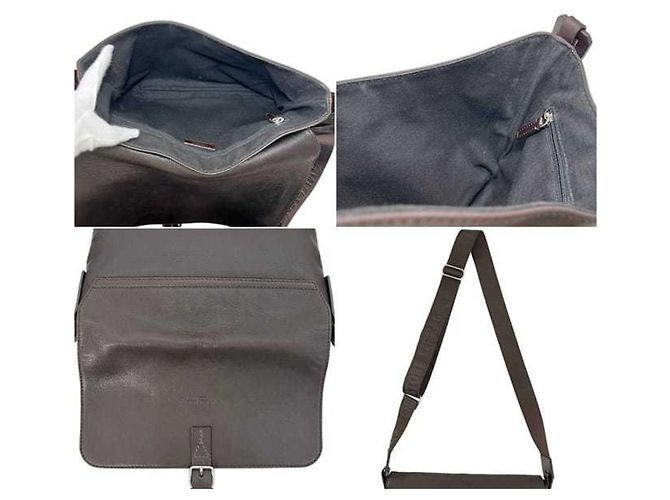 Borsa a tracolla in pelle marrone Salvatore Ferragamo - vista 4