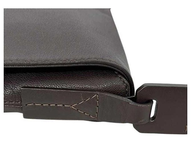 Borsa a tracolla in pelle marrone Salvatore Ferragamo - vista 6