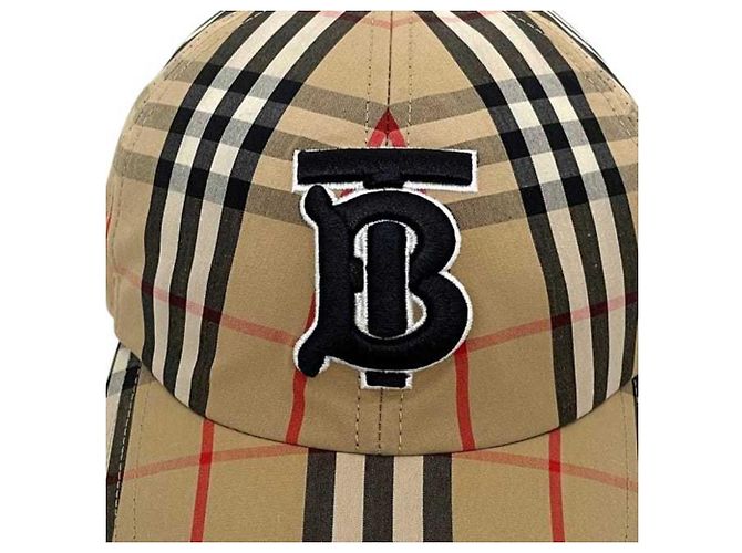 Cappellino da baseball Burberry da uomo in cotone beige - vista 5
