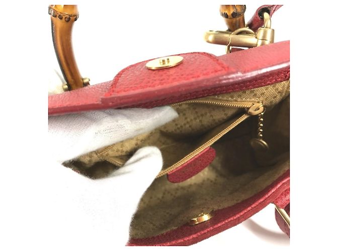 GUCCI Vintage Bamboo Mini 2-Way Tasche - Ansicht 11