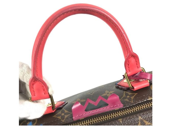 Borsa Mini Boston Louis Vuitton Monogram Totem Speedy 30 - vista 10