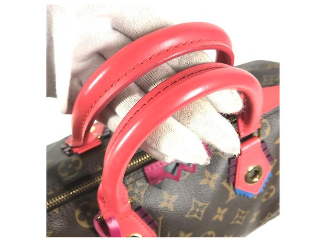 Borsa Mini Boston Louis Vuitton Monogram Totem Speedy 30 - vista 8