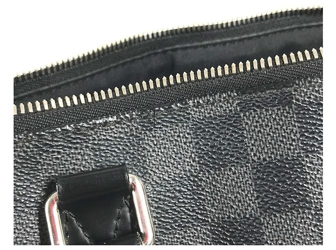 Borsa Louis Vuitton Damier Graphite Port Document Jour - vista 11