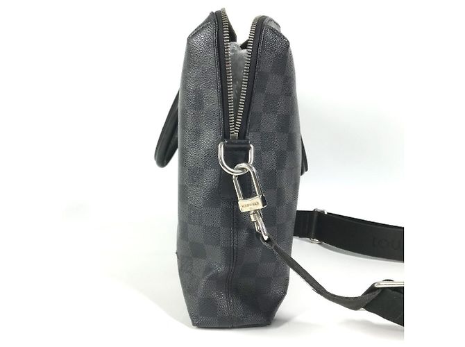 Borsa Louis Vuitton Damier Graphite Port Document Jour - vista 4