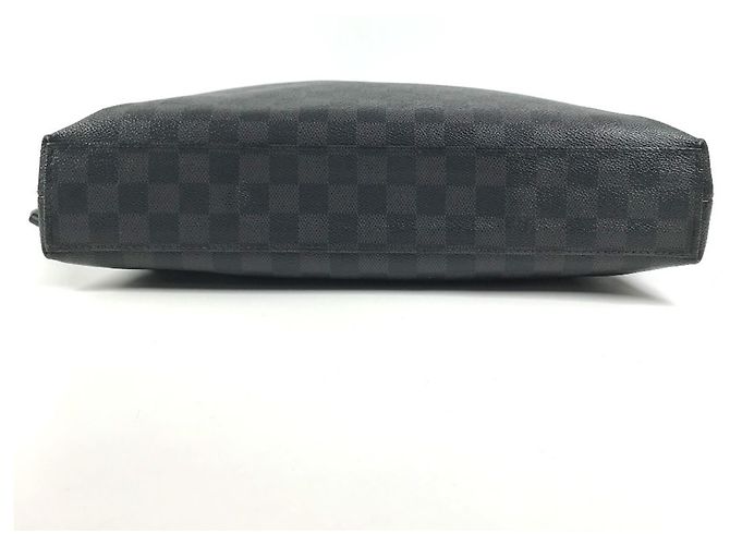 Borsa Louis Vuitton Damier Graphite Port Document Jour - vista 5