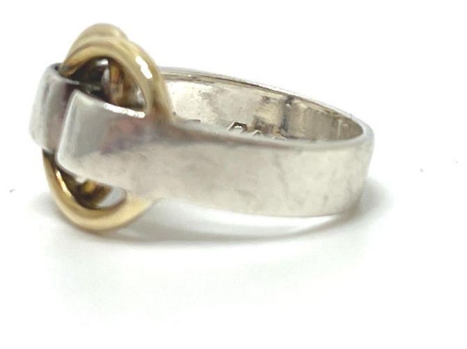Ring Hermès Anillo Hermes SV925 x 18K Deux Axaneau - vista 2