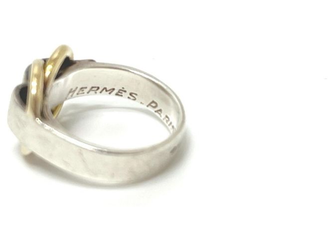 Ring Hermès Anillo Hermes SV925 x 18K Deux Axaneau - vista 6
