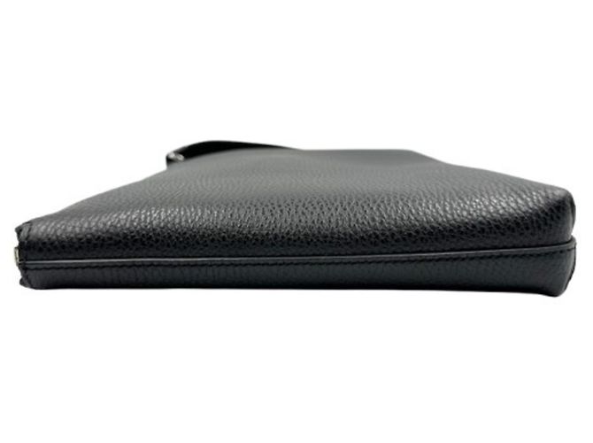 Borsa a pochette Gucci in pelle nera - vista 4