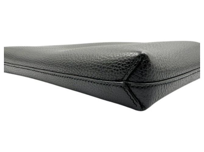 Borsa a pochette Gucci in pelle nera - vista 5
