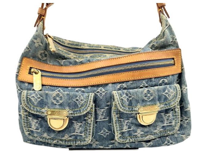 Bolsa de Ombro Louis Vuitton Baggy PM Monogram Denim - vista 2