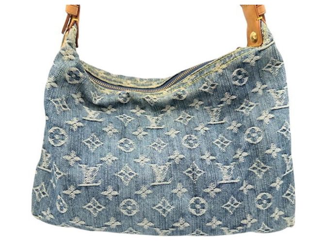Bolsa de Ombro Louis Vuitton Baggy PM Monogram Denim - vista 3