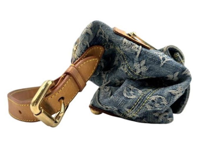Bolsa de Ombro Louis Vuitton Baggy PM Monogram Denim - vista 7