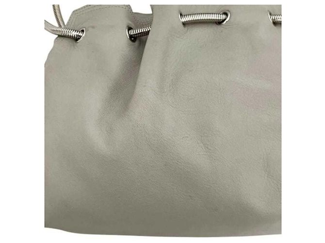 Borsa Tote Salvatore Ferragamo in pelle grigia - vista 7