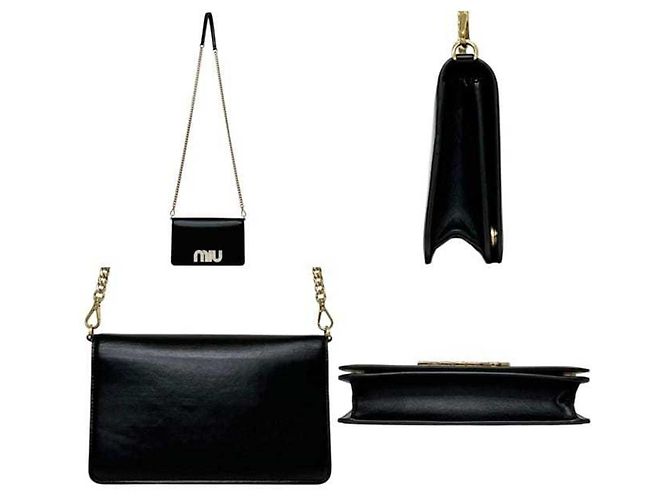 Bolso cartera de hombro con cadena Miu Miu - vista 2