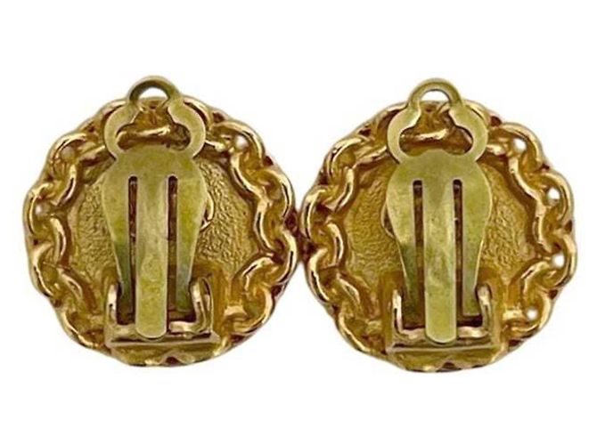 Boucles d'oreilles clips Chanel Gold - vue 3