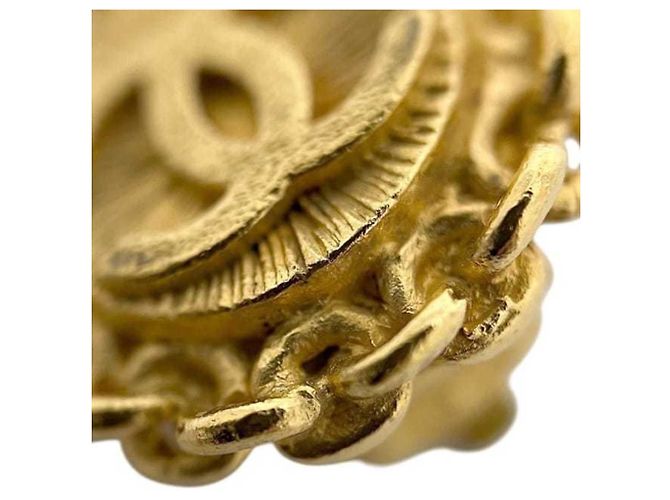 Boucles d'oreilles clips Chanel Gold - vue 7