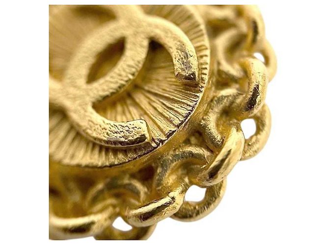Boucles d'oreilles clips Chanel Gold - vue 8