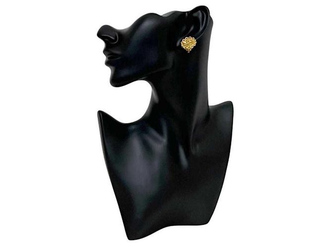 Boucles d'oreilles clips Chanel Gold - vue 9