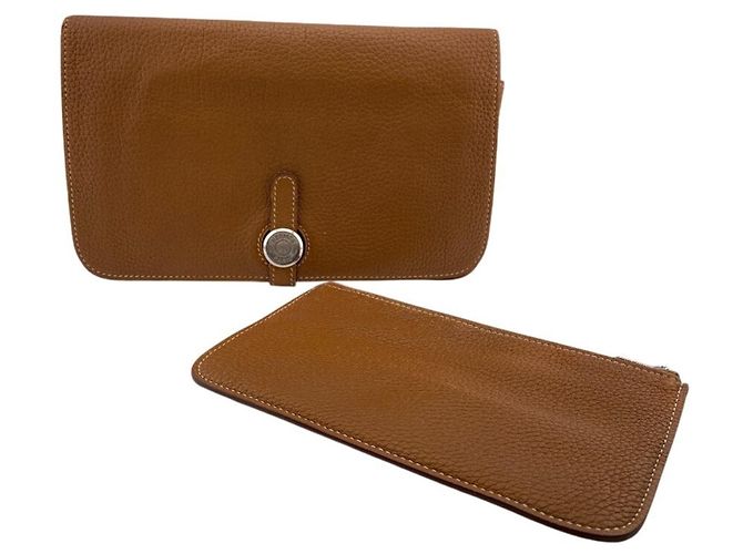 Hermès Portafoglio lungo bi-fold in pelle Hermes Dogon GM - vista 9