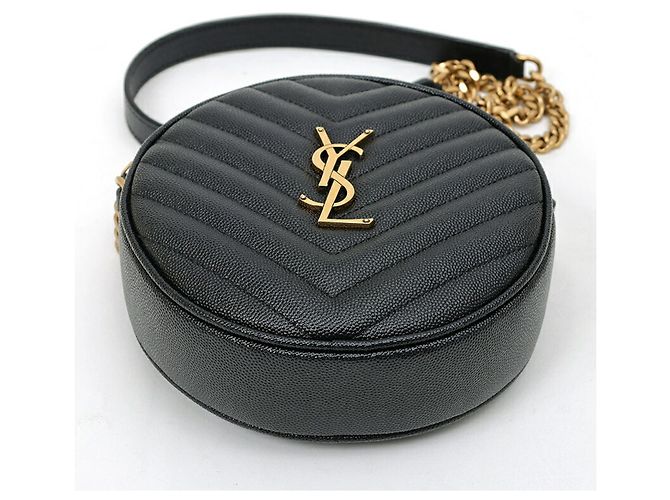 Autre Marque Borsa a tracolla Saint Laurent in vinile con catena - vista 4