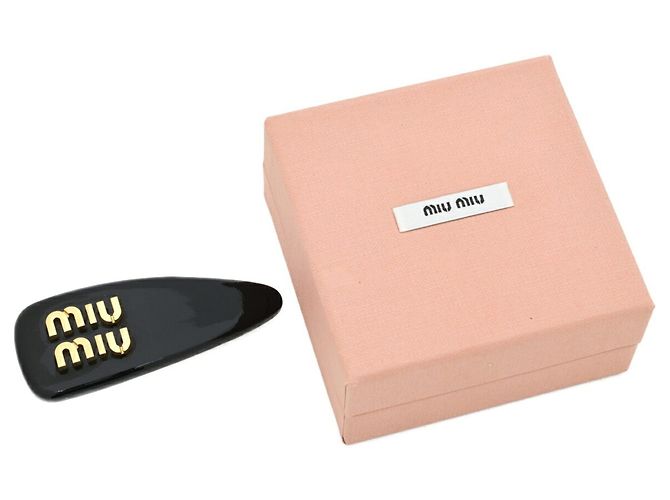 Pinza para el pelo de piel charol Miu Miu - vista 5