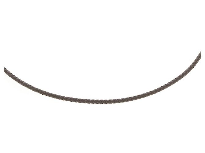 Hermès Pulseira de berloques Hermes em couro Swift Etoupe Gray - vista 5