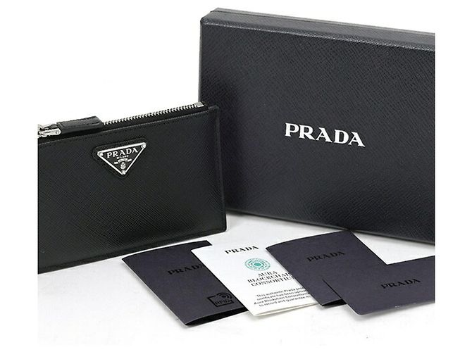 Prada Saffiano Triangle Coin Holder - view 7