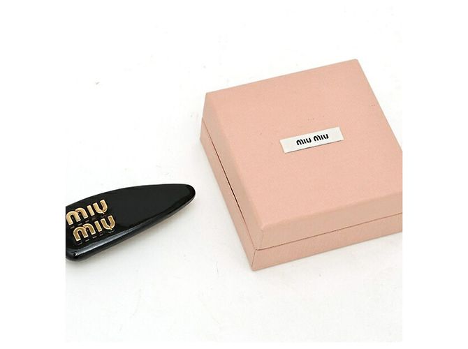 Pinza para el pelo de piel charol Miu Miu - vista 5