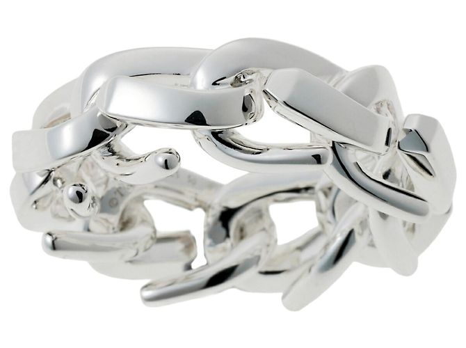 Autre Marque Anello Tiffany & Co. Forge Link in Argento 925 - vista 2
