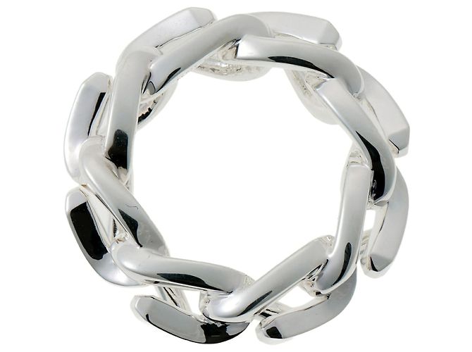 Autre Marque Anello Tiffany & Co. Forge Link in Argento 925 - vista 3