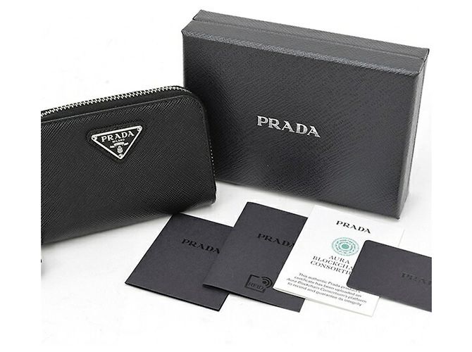 Prada Saffiano Triangle Münzbeutel - Ansicht 5