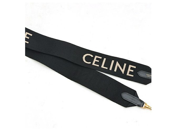 Céline Bolso de hombro Celine de jacquard con correa larga - vista 2