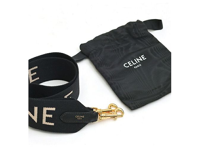 Céline Bolso de hombro Celine de jacquard con correa larga - vista 6
