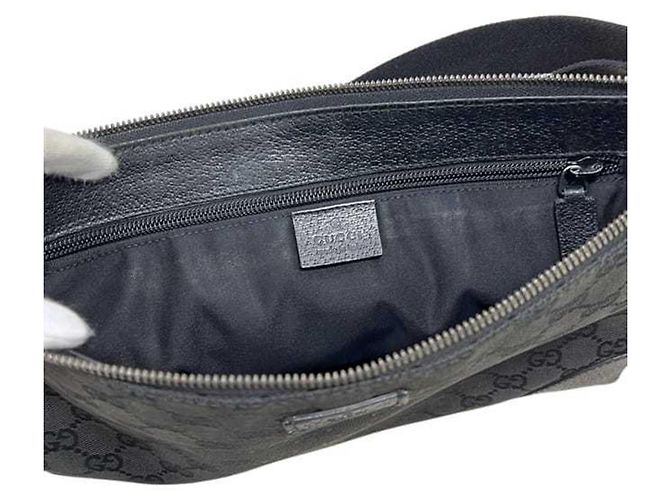 Bolsa de Ombro Gucci GG Canvas Black - vista 4