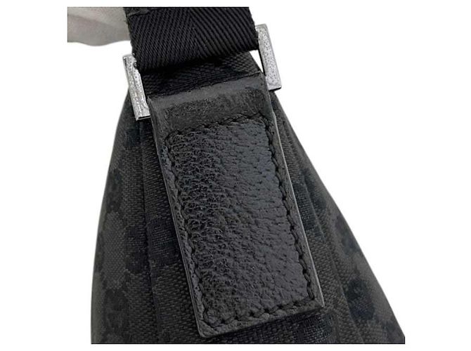 Bolsa de Ombro Gucci GG Canvas Black - vista 7