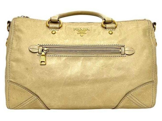 Prada Leder-Tote-Bag - Ansicht 9