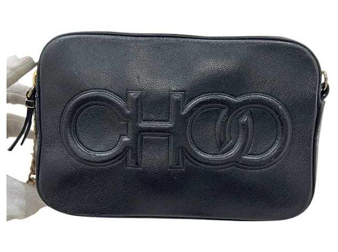 Borsa a tracolla in pelle nera Jimmy Choo - vista 10