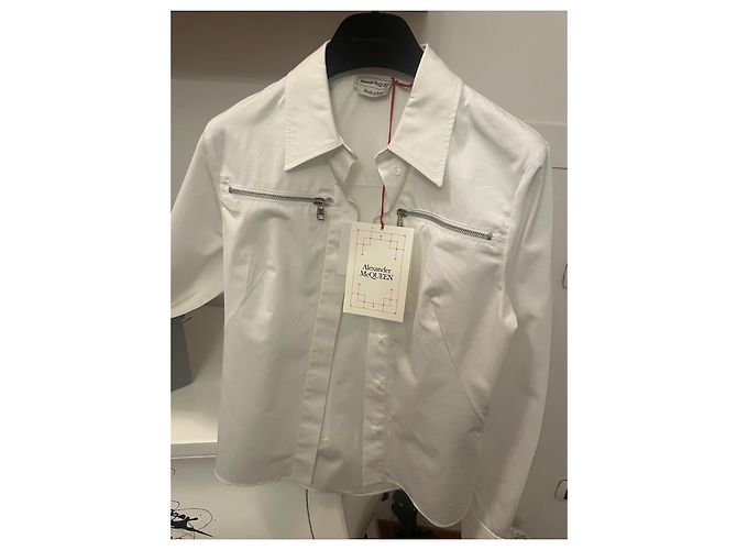 Camisa branca em algodão Alexander McQueen - vista 10