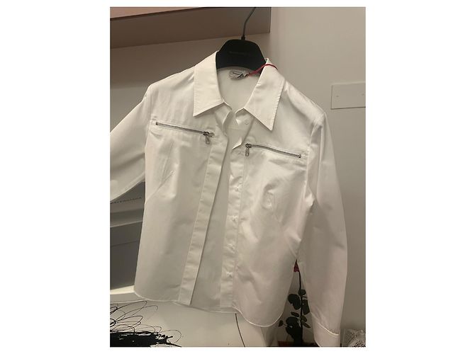 Camisa branca em algodão Alexander McQueen - vista 9