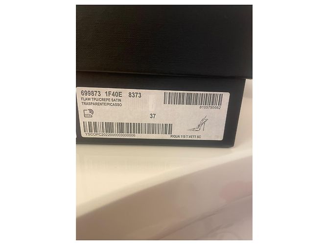 Autre Marque Saint Laurent Chica 115 PVC Slingback Pumps - Ansicht 3