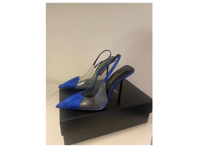 Autre Marque Saint Laurent Chica 115 PVC Slingback Pumps - Ansicht 6